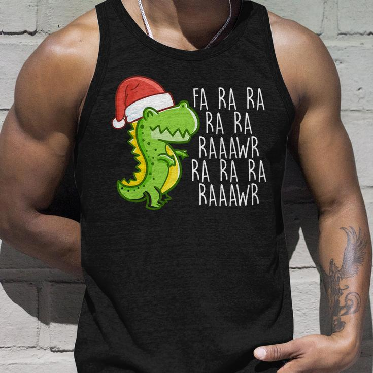 Fa Ra Ra Rawr Dinosaur Christmas Tshirt Unisex Tank Top Gifts for Him