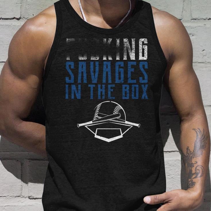 Faded Fn Savages In The Box Baseball Unisex Tank Top Gifts for Him