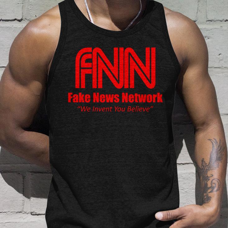 Fake News Network Ffn We Invent You Believe Donald Trump Unisex Tank Top Gifts for Him