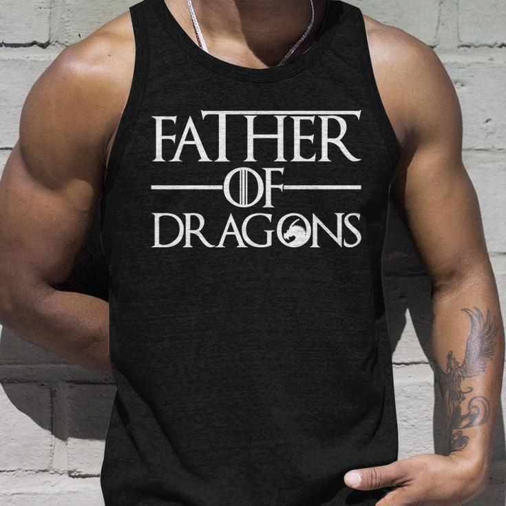 Father Of Dragons Funny Fathers Day Tshirt Unisex Tank Top Gifts for Him