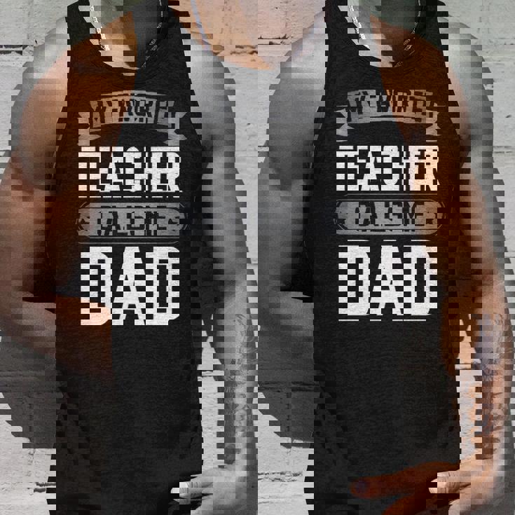 Fathers Day Gift Best Kind Of Dad Raises A Teacher Unisex Tank Top Gifts for Him