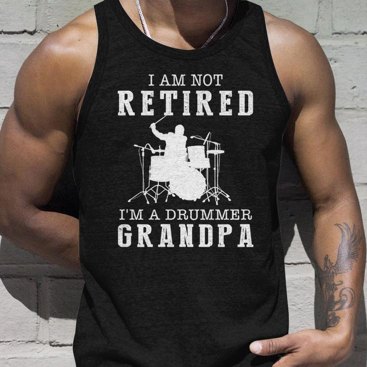 Father’S Day I Am Not Retired I’M A Drummer Grandpa Gift Unisex Tank Top Gifts for Him