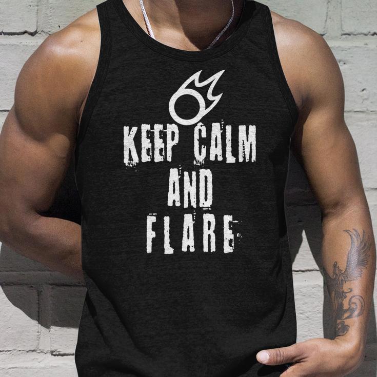 Ff14 Black Mage Keep Calm And Flare Unisex Tank Top Gifts for Him