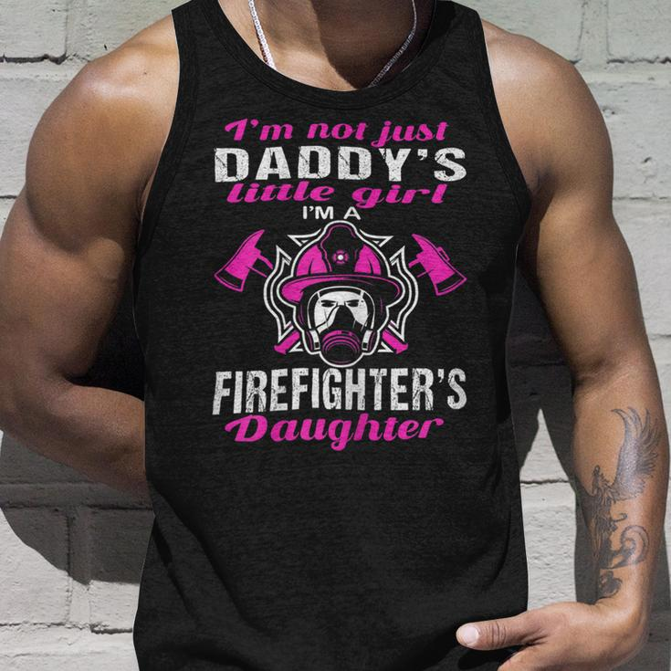 Firefighter Proud Daughter Of Firefighter Dad Funny Firemans Girl Unisex Tank Top Gifts for Him