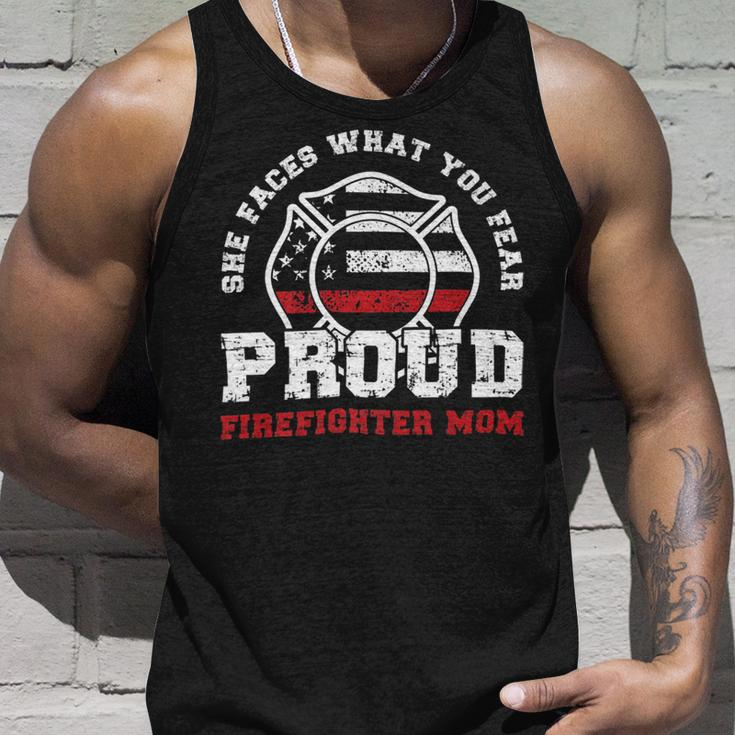 Firefighter Proud Fire Mother Of A Firefighter Daughter Unisex Tank Top Gifts for Him