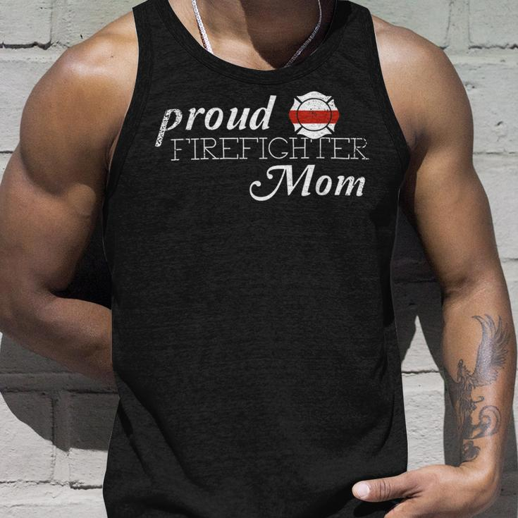 Firefighter Proud Firefighter Mom FirefighterHero Thin Red Line Unisex Tank Top Gifts for Him