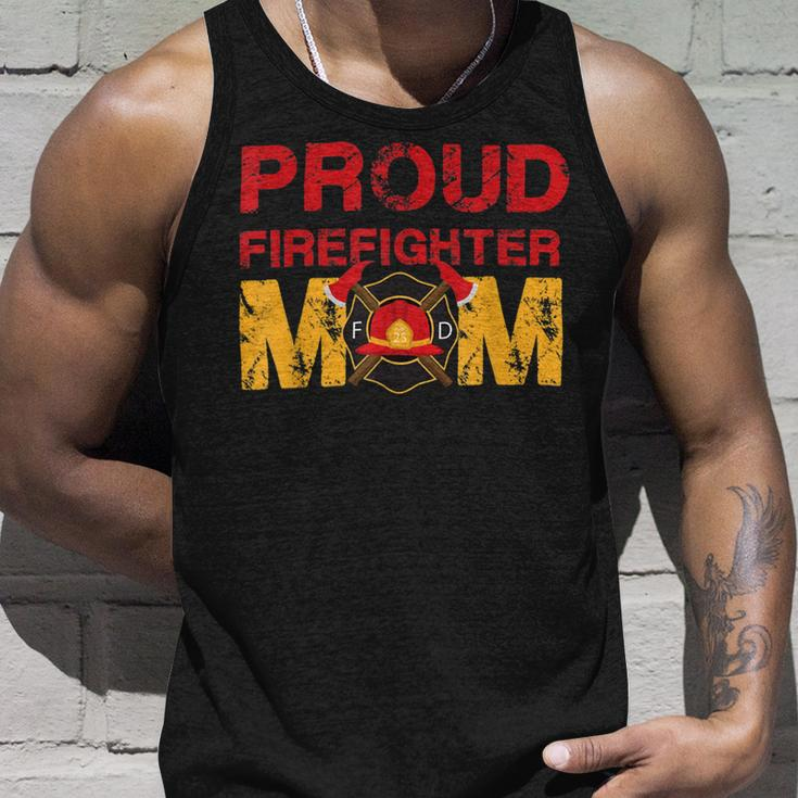 Firefighter Proud Firefighter Mom Fireman Hero Unisex Tank Top Gifts for Him