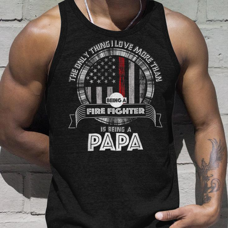 Firefighter Retired Firefighter Dad Firefighter Dad Gifts Im A Papa V2 Unisex Tank Top Gifts for Him