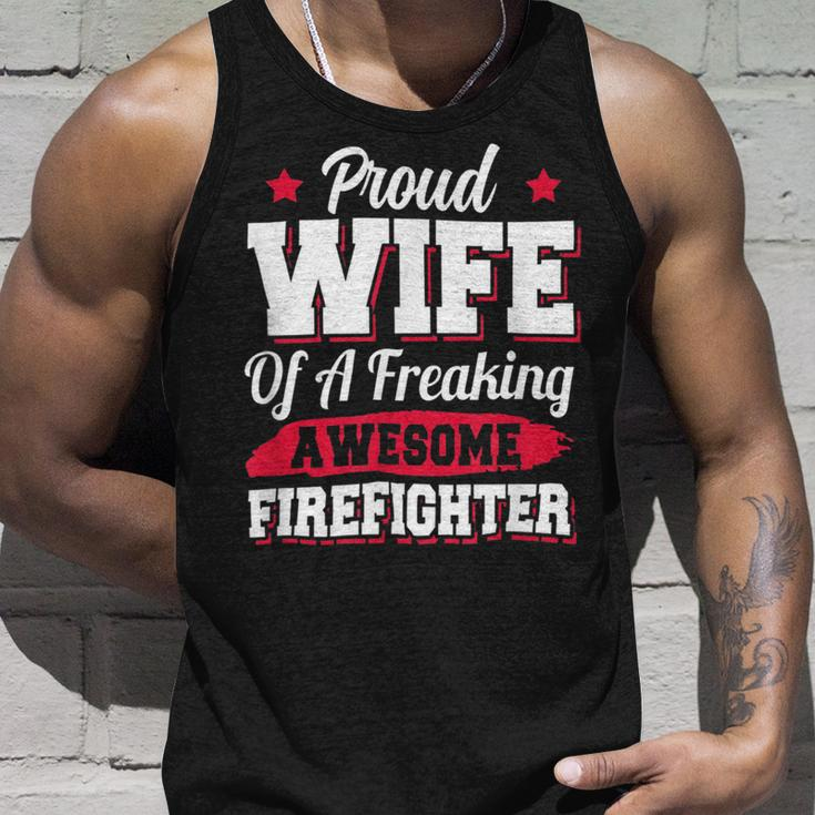 Firefighter Volunteer Fireman Firefighter Wife V2 Unisex Tank Top Gifts for Him