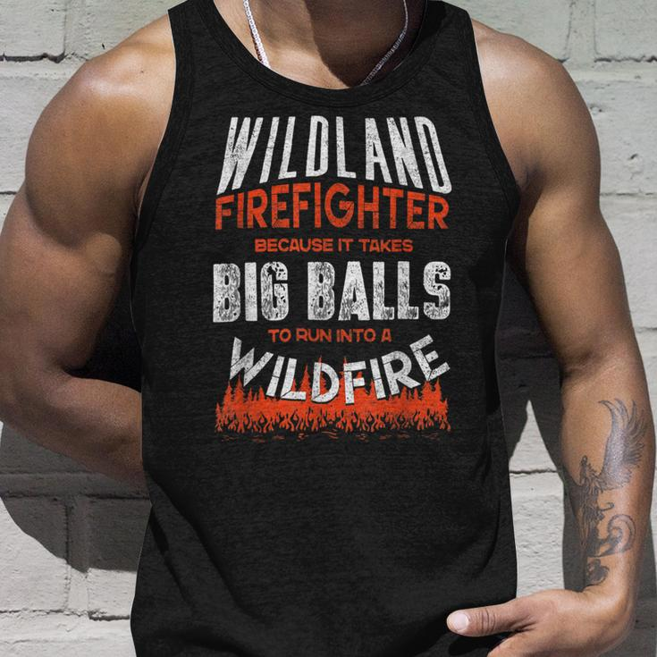 Firefighter Wildland Firefighter Fireman Firefighting Quote Unisex Tank Top Gifts for Him