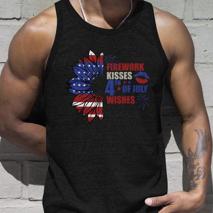 Firework Kiss 4Th Of July Wishes Proud American Unisex Tank Top Gifts for Him