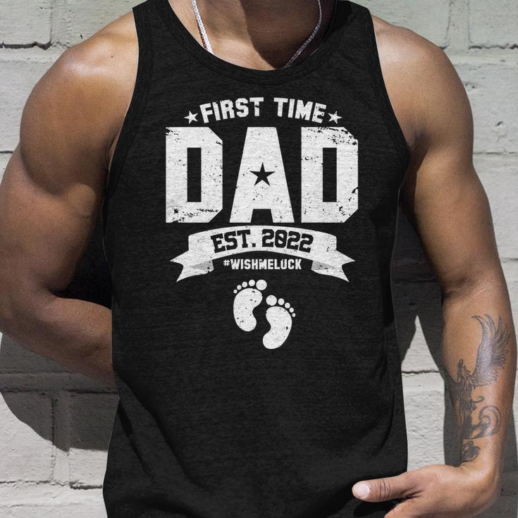 First Time Dad Est 2022 Wish Me Luck Unisex Tank Top Gifts for Him