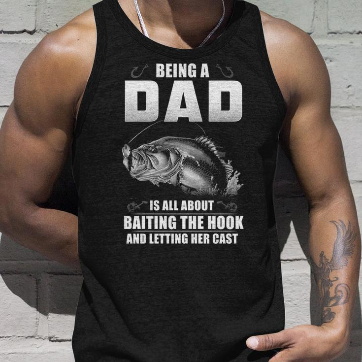 Fishing Dad - Baiting The Hook Unisex Tank Top Gifts for Him