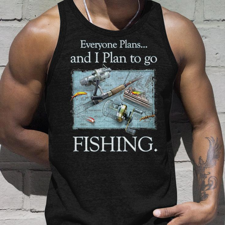 Fishing Plan To Fish Unisex Tank Top Gifts for Him