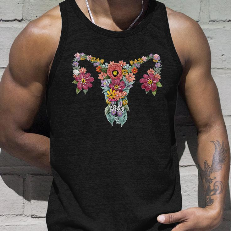 Floral Ovary Uterus Womens Rights Feminisgreat Gift Women Unisex Tank Top Gifts for Him