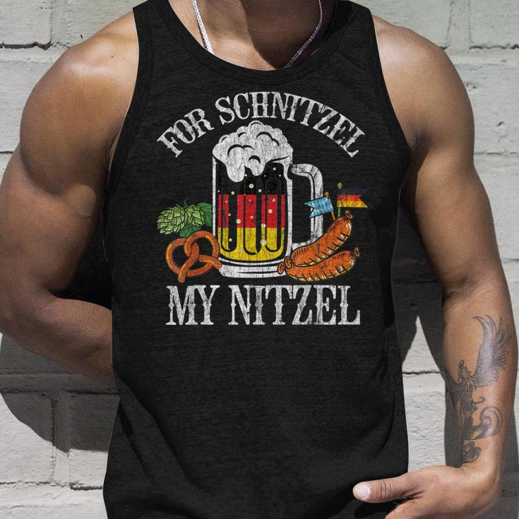 For Schnitzel My Nitzel Funny Oktoberfest German Beer Wurst Men Women Tank Top Graphic Print Unisex Gifts for Him