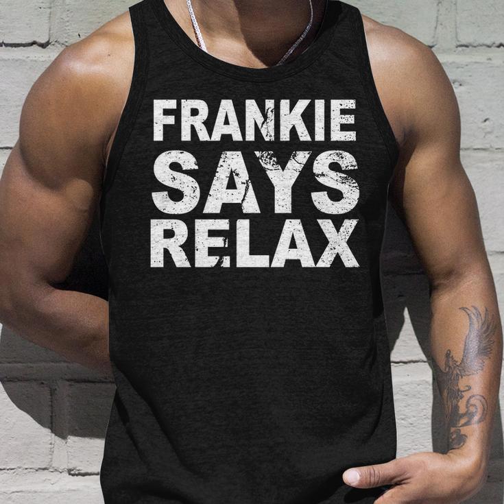 Frankie Says Relax Tshirt Unisex Tank Top Gifts for Him