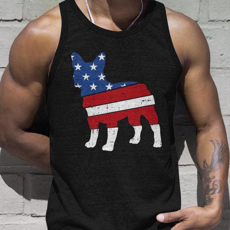 French Bulldog 4Th Of July Cute Frenchie American Flag Dog Unisex Tank Top Gifts for Him