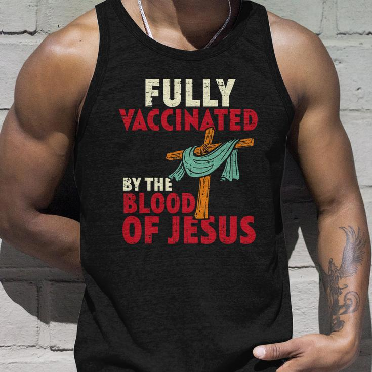 Fully Vaccinated By Blood Of Jesus Christian V2 Unisex Tank Top Gifts for Him