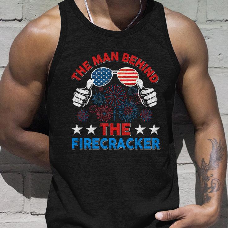 Funny 4Th Of July The Man Behind The Firecracker Patriotic Gift Unisex Tank Top Gifts for Him