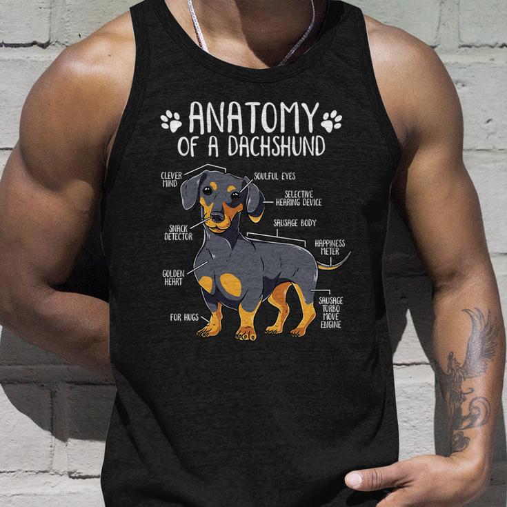 Funny Anatomy Dachshund Wiener Dog Cute Doxie Lover Great Gift Unisex Tank Top Gifts for Him