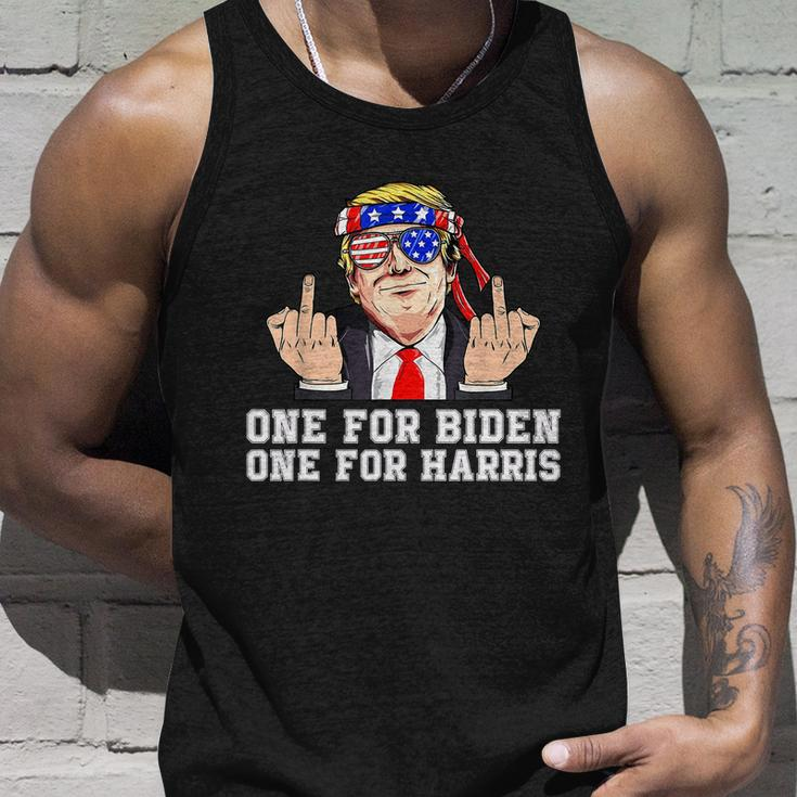 Funny Anti Biden Donald Trump Middle Finger Biden Harris America Republican Unisex Tank Top Gifts for Him