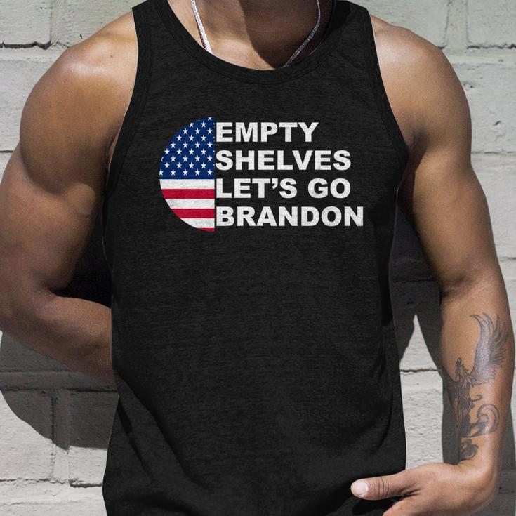 Funny Anti Biden Empty Shelves Joe Lets Go Brandon Anti Biden Unisex Tank Top Gifts for Him