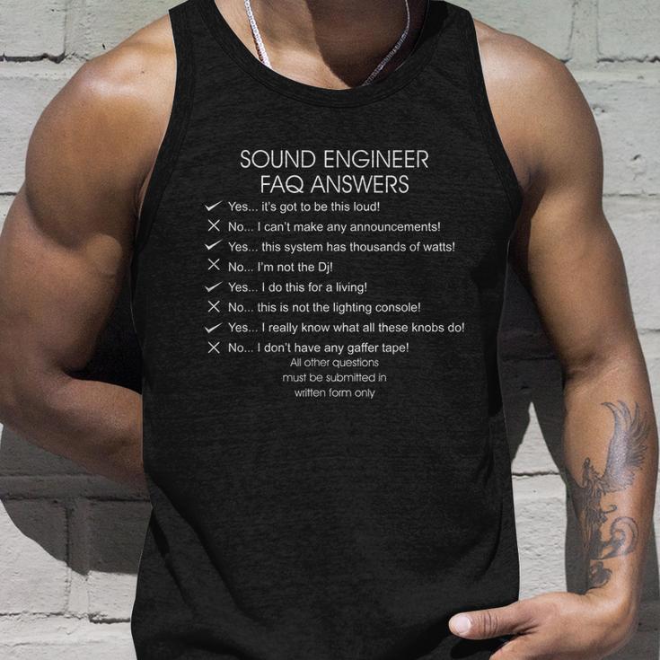 Funny Audio Engineer Definition Sound Technician Guy Gift Unisex Tank Top Gifts for Him