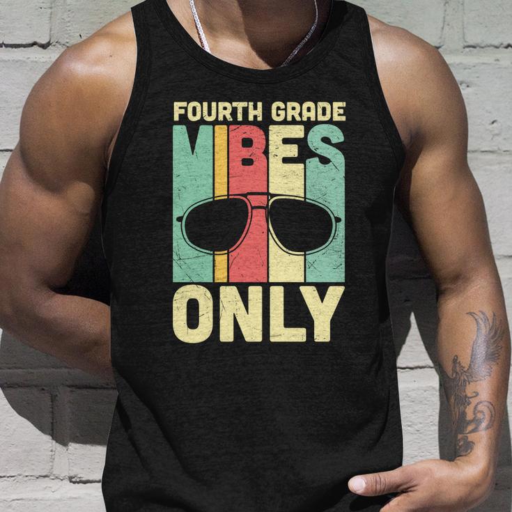 Funny Back To Schol Fourth Grade Vibes Only Unisex Tank Top Gifts for Him