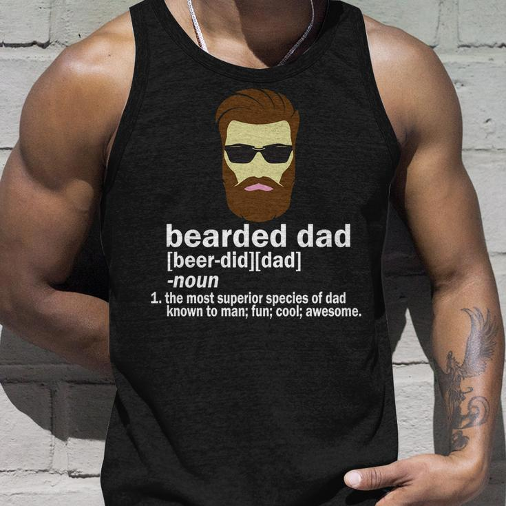 Funny Bearded Dad Definition Tshirt Unisex Tank Top Gifts for Him