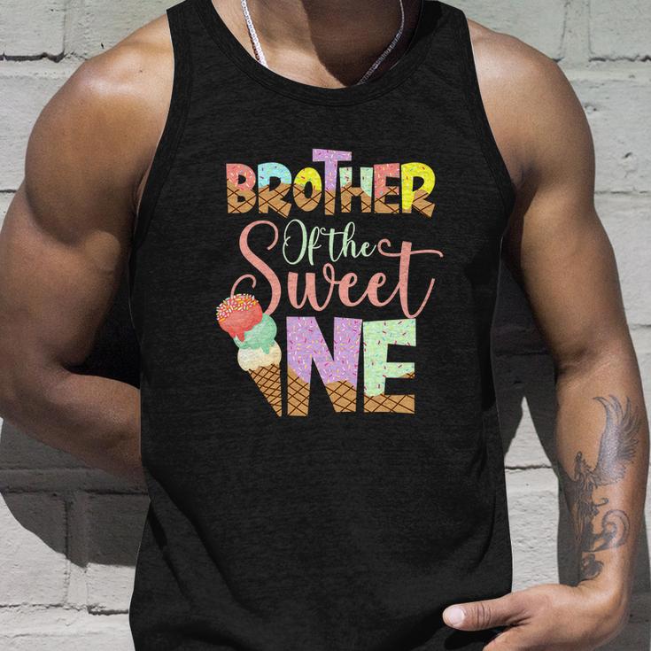 Funny Brother Of The Sweet One Cute Ice Cream Lovers Unisex Tank Top Gifts for Him