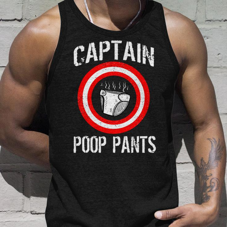 Funny Captain Poop Pants Tshirt Unisex Tank Top Gifts for Him
