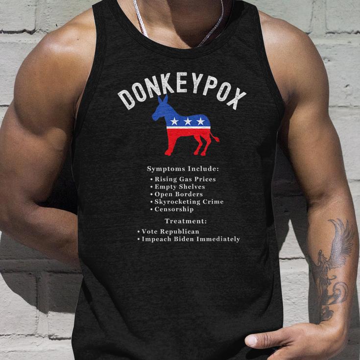 Funny Conservative Republican Anti Biden Donkeypox Unisex Tank Top Gifts for Him