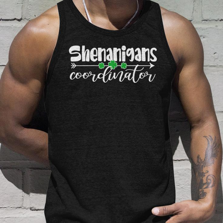 Funny Cute St Patricks Day Shenanigans Coordinator Unisex Tank Top Gifts for Him