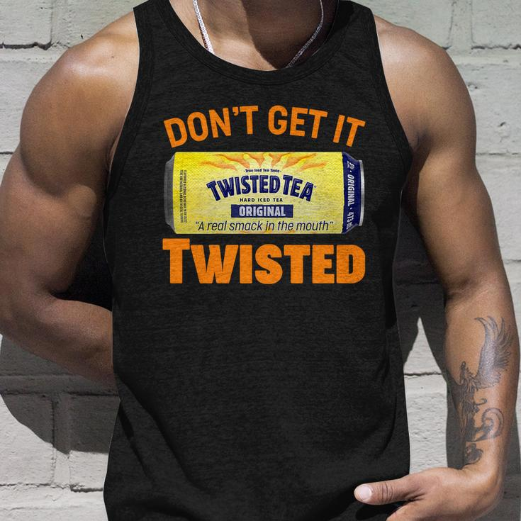 Funny Dont Get It Twisted Tea Meme Unisex Tank Top Gifts for Him