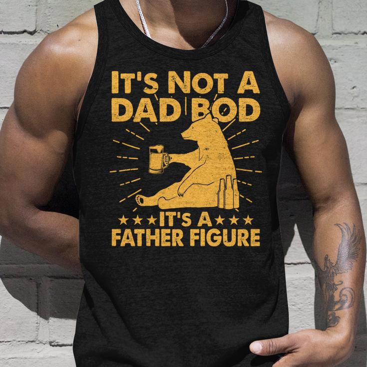 Funny Father Figure Its Not A Dad Bod Bear Tshirt Unisex Tank Top Gifts for Him