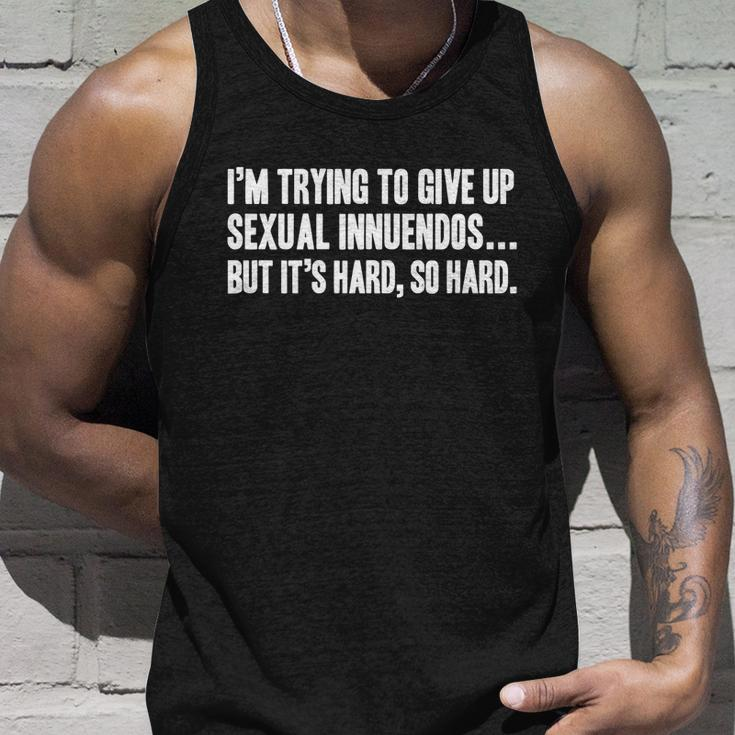 Funny Gift Sexual Innuendo Adult Humor Offensive Gag Gift Unisex Tank Top Gifts for Him