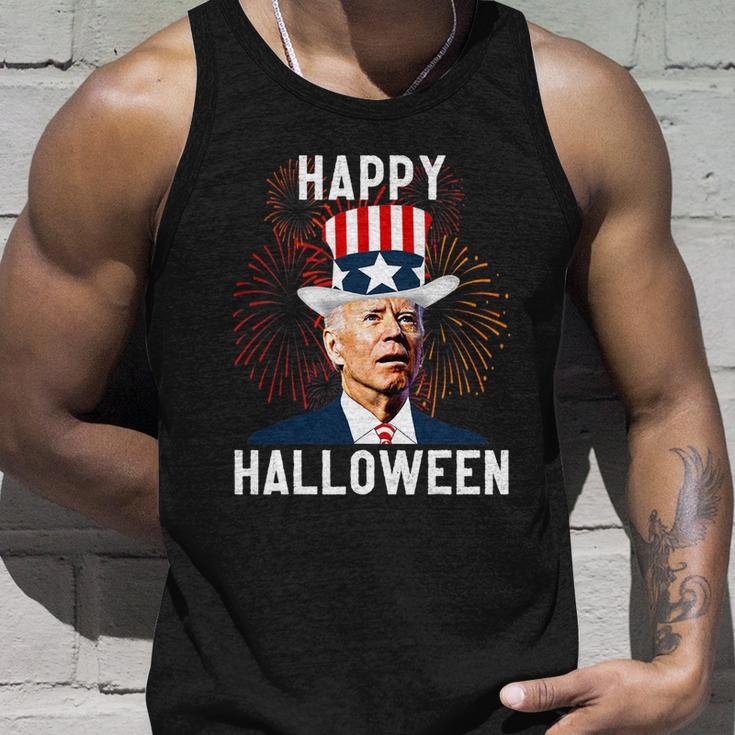 Funny Joe Biden Happy Halloween For Fourth Of July V2 Unisex Tank Top Gifts for Him