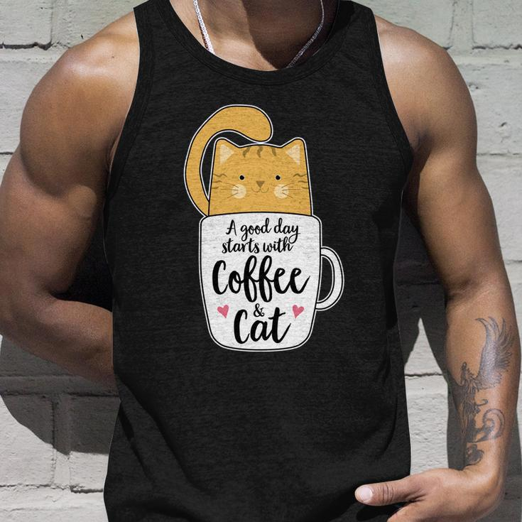 Funny Orange Cat Coffee Mug Cat Lover Unisex Tank Top Gifts for Him