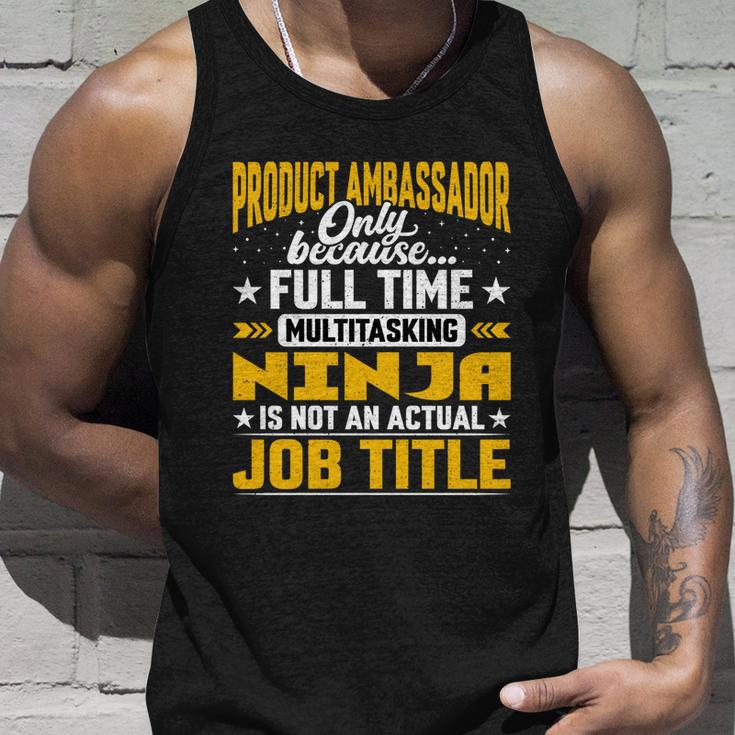 Funny Product Ambassador Representative Job Title Gift Unisex Tank Top Gifts for Him