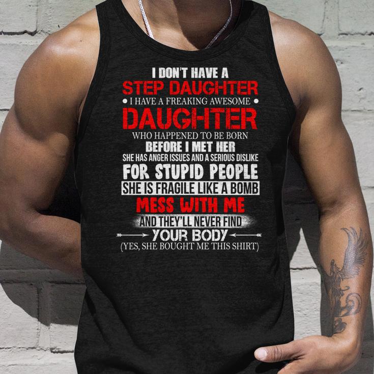 Funny Step Daughter Design For Dads And Moms Tshirt Unisex Tank Top Gifts for Him