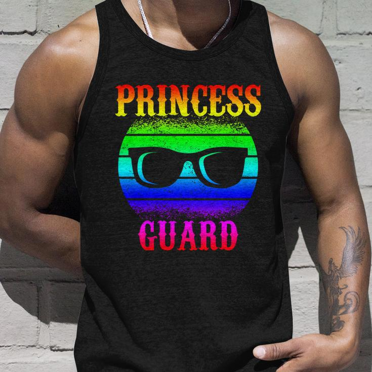 Funny Tee For Fathers Day Princess Guard Of Daughters Gift Unisex Tank Top Gifts for Him