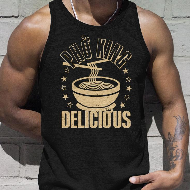 Funny Vintage Pho King Delicious Graphic Design Printed Casual Daily Basic Unisex Tank Top Gifts for Him