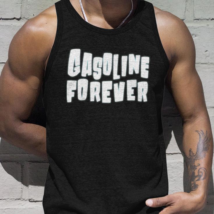 Gasoline Forever Funny Gas Cars Tees Unisex Tank Top Gifts for Him