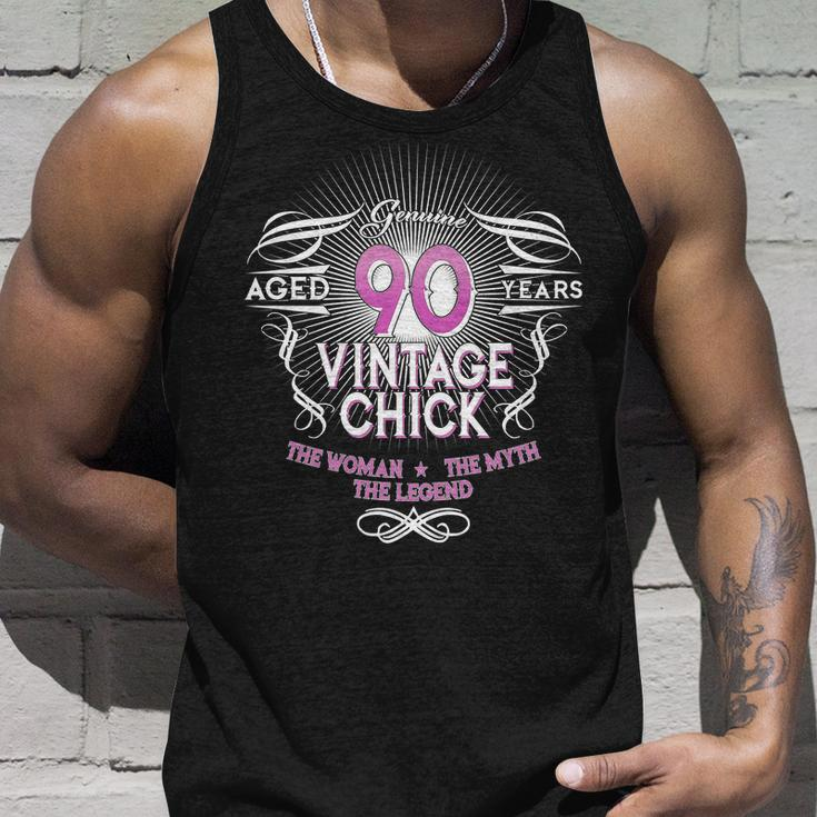 Genuine Aged 90 Years Vintage Chick 90Th Birthday Tshirt Unisex Tank Top Gifts for Him