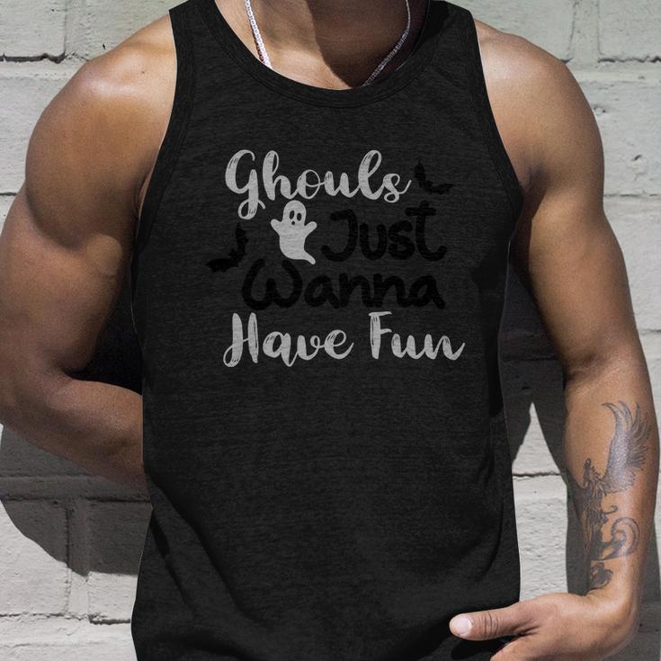 Ghouls Just Wanna Have Fun Halloween Quote Unisex Tank Top Gifts for Him