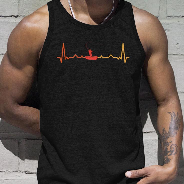 Gift Heartbeat Fishing Anglers Unisex Tank Top Gifts for Him