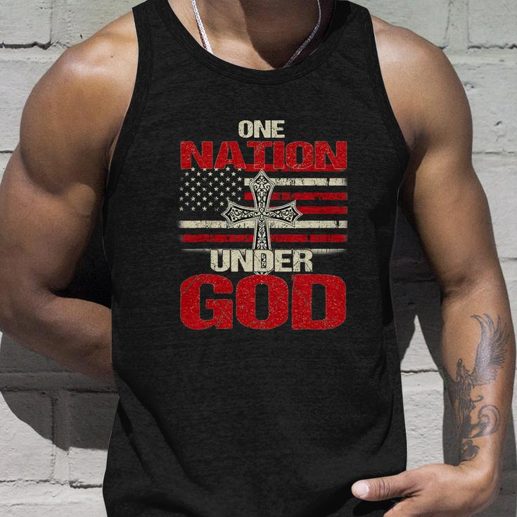 God Christian Us Flag Funny 4Th Of July Faith Unisex Tank Top Gifts for Him