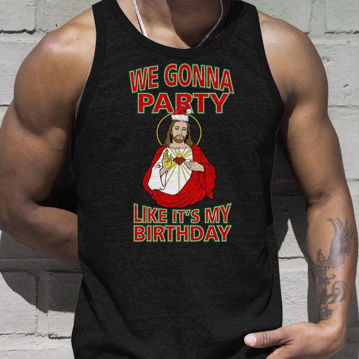 Gonna Party Like Its My Birthday Jesus Tshirt Unisex Tank Top Gifts for Him