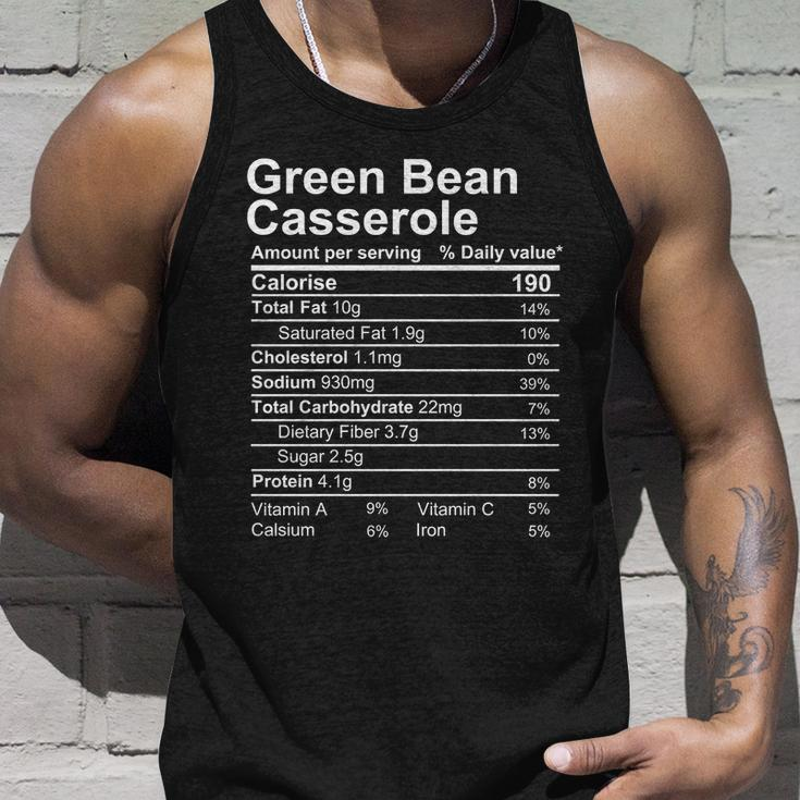 Green Bean Casserloe Nutrition Facts Label Unisex Tank Top Gifts for Him